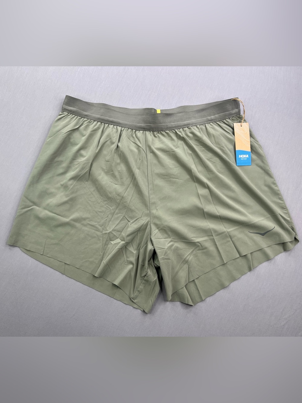 HOKA MENS GLIDE 5” ATHLETIC RUNNING SHORTS BUILT IN BRIEFS